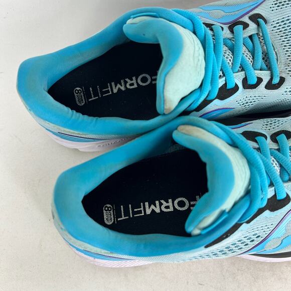 Saucony Ride 14 Sneakers Women's 10 Blue Mesh Lace Up Running Shoes S10650-20 - Picture 9 of 9